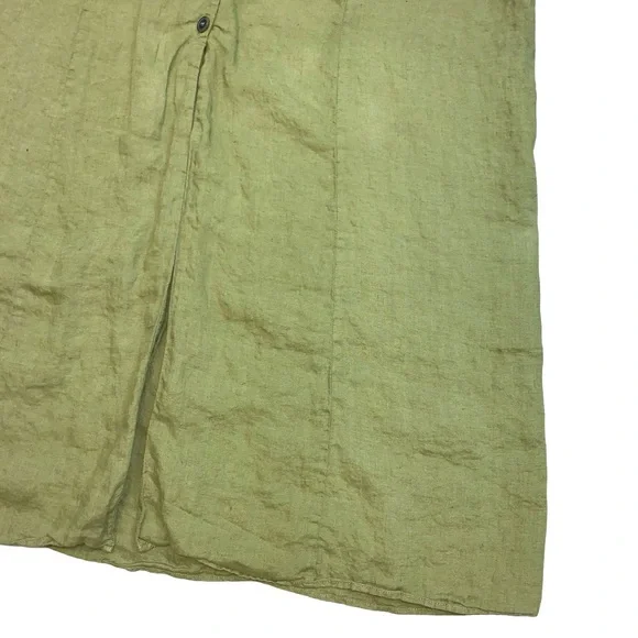 Zara Woman Buttoned Sleeveless Maxi Dress Large Lightweight V Neck Lagenlook - Picture 6 of 15